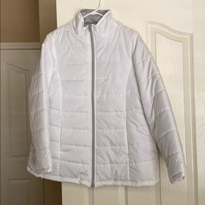 White puffer jacket!